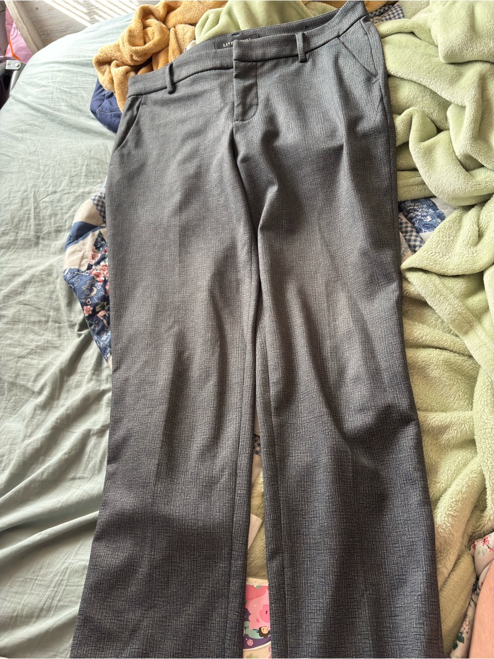 Liverpool Kelsey Knit Trousers Steel Grey Marl Size 8 / 29 Business Casual